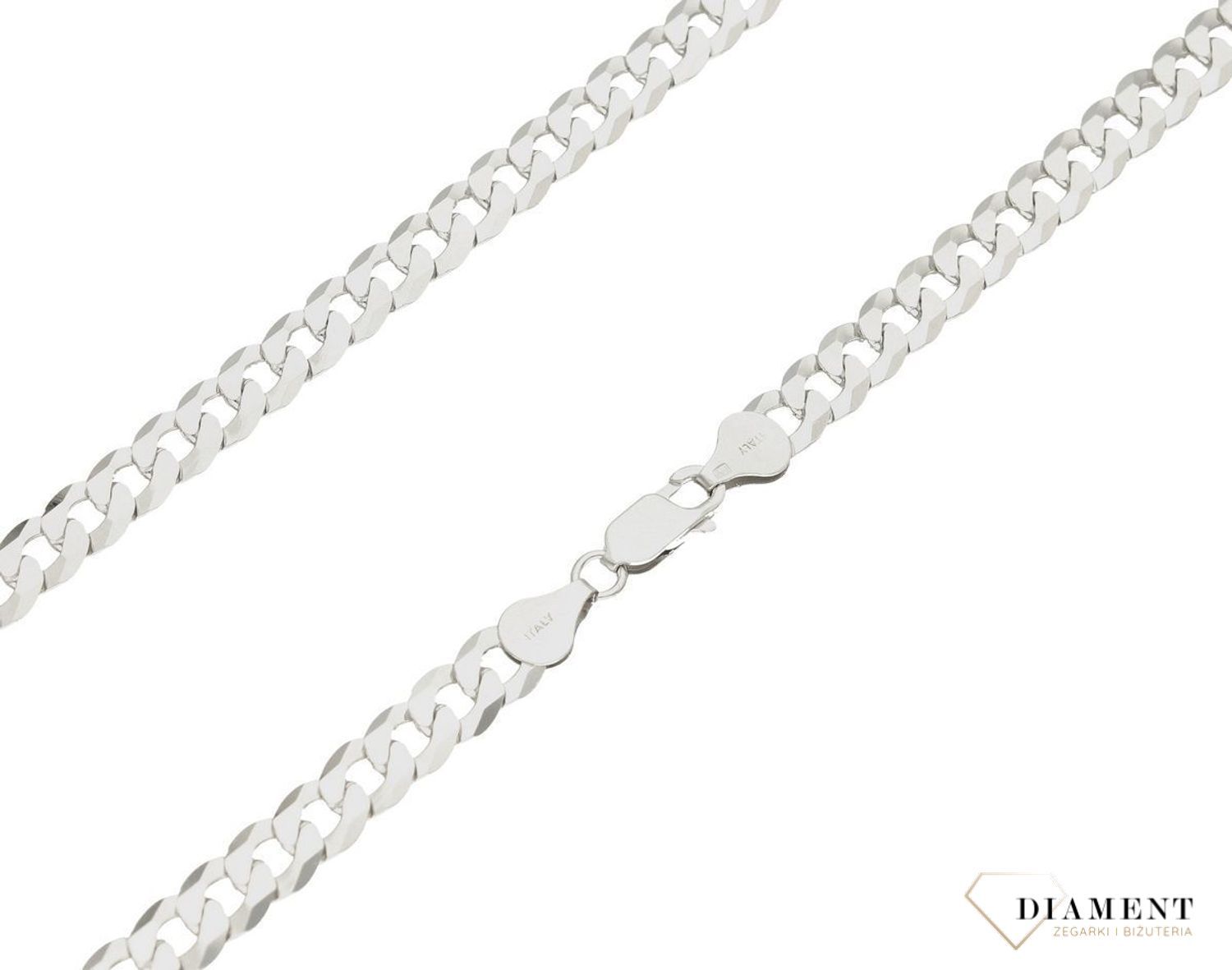 Srebrny łańcuszek 925 pancerka 7 mm rodowany DIA-LAN-759977R-180-925 7mm. Srebrny łańcuszek najwyższej próby srebra 925. Łańcuszek srebrny o splocie pancerki idealny na prezent. Łańcuszek srebrny o wadze 32,20 gram i szerokości 7 mm (1).jpg